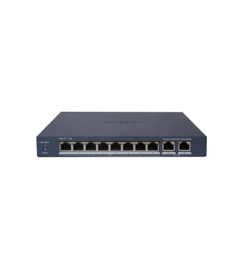 SWITCH ADMINIS 8 POE MIX 100M + 2 UP RJ45 GIGABITE – BAJO CONSUMO