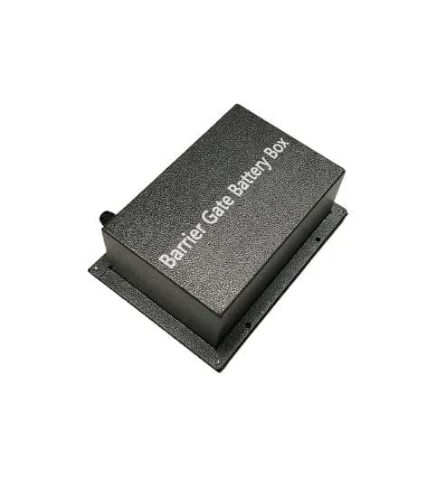 CAJA METALICA DE BATERIAS PARA BARRERA VEHICULAR